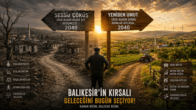 Balıkesir’de Sessiz Çöküşün Son Perdesi: 2040’ta Kırsal Hat Nasıl Görünecek?
