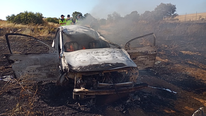 Balıkesir’de kaza yapan otomobil araziye uçtu: 4 yaralı