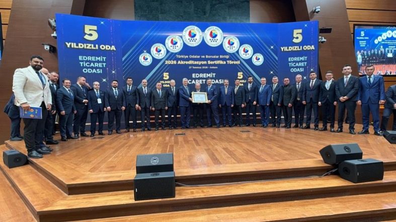 Edremit Ticaret Odası'na 5 yıldızlı akreditasyon