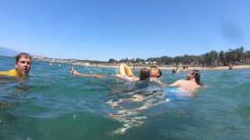 Gömeç'te bir kişi boğulma tehlikesi geçirdi Cankurtaranlar saniyelerle yarıştı