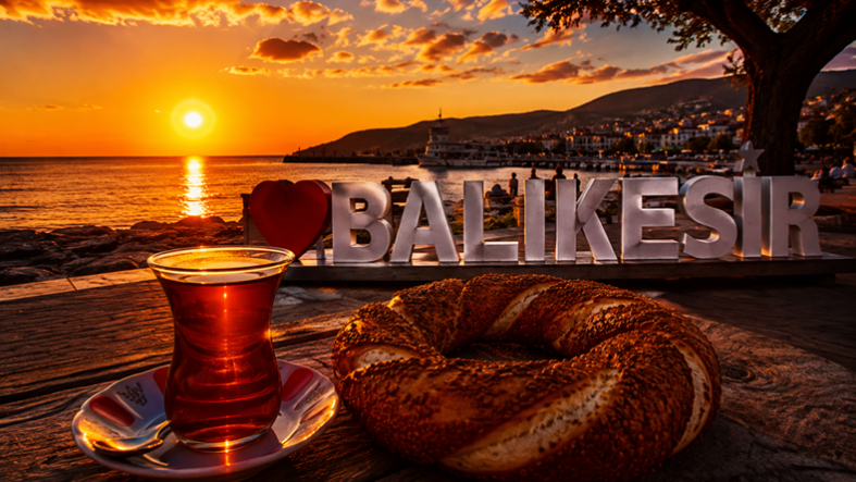 Gün Batımında Çay ve Simit Keyfinin En Güzel Adresi Balıkesir