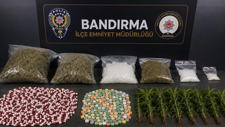 Bandırma’da 8 ayda 21 kilodan fazla uyuşturucu ele geçirildi