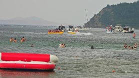 Erdek’te yaz turizmi hız kesmiyor, sahiller hafta sonu doluyor
