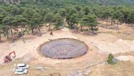 Madra Dağları'na yeni helikopter yangın havuzu kazandırıldı