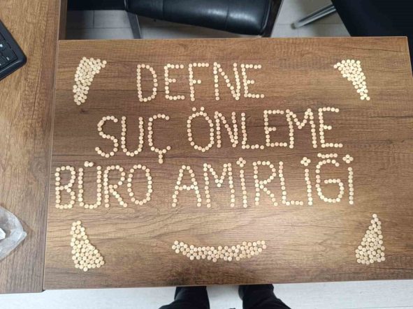 Defne’de 840 adet uyuşturucu hap ele geçirildi