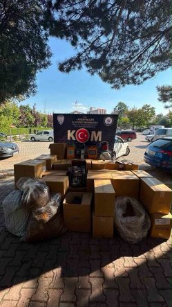 Kayseri’de 270 bin makaron ele geçirildi: 1 gözaltı