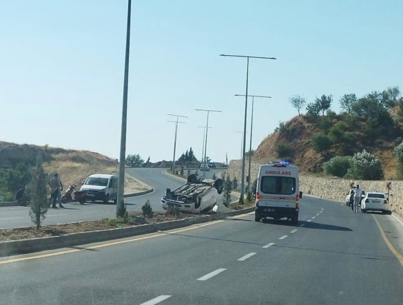 Otomobil takla attı: 1 yaralı