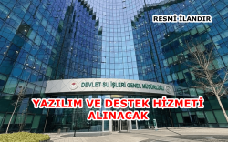 DSİ Genel Müdürlüğü Yazılım ve Destek Hizmeti Alacak