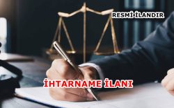 İhtarname İlanı