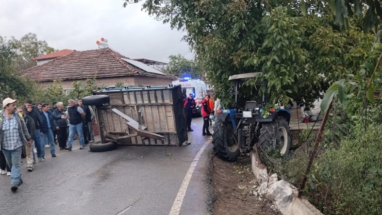 İvrindi’de traktör römorku devrildi 23 kişi yaralandı