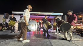 Kazdağları'nın eteklerinde asma davul festivali