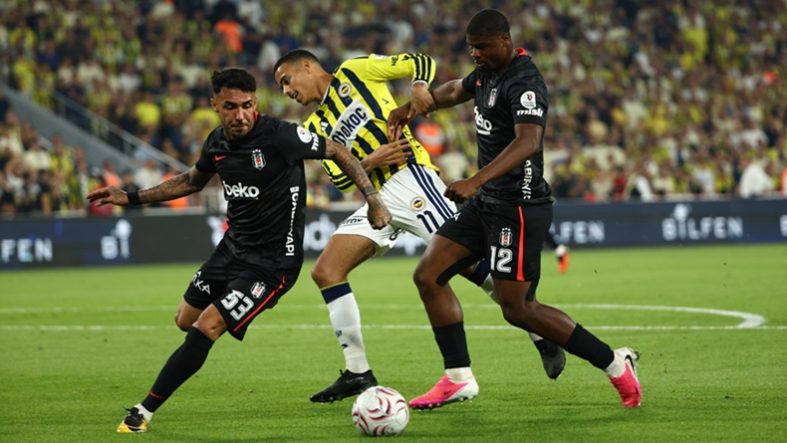 TRENDYOL SÜPER LİG: FENERBAHÇE: 1 - BEŞİKTAŞ: 1 (İLK YARI)