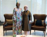 Emine Erdoğan, Sierra Leone Cumhurbaşkanı’nın eşi Fatima Maada Bio ile görüştü