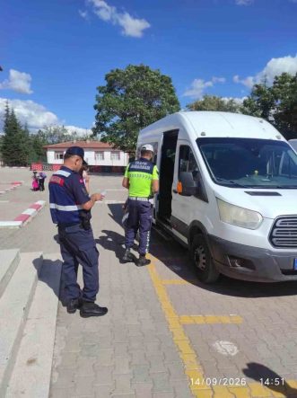 Güdül’de okul servislerine sıkı denetim