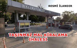 Balıkesir Devlet Hastanesi Kantin-Kafeterya-Büfe Yeri Kiralama İhalesi
