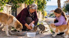 Balıkesir’de sokak hayvanları yalnız değil