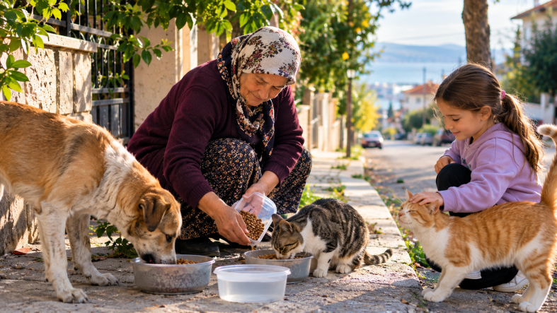Balıkesir’de sokak hayvanları yalnız değil