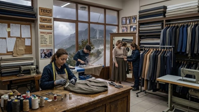 Balıkesir’de terziye gitmek yerine herkes kendi söküğünü mü dikiyor