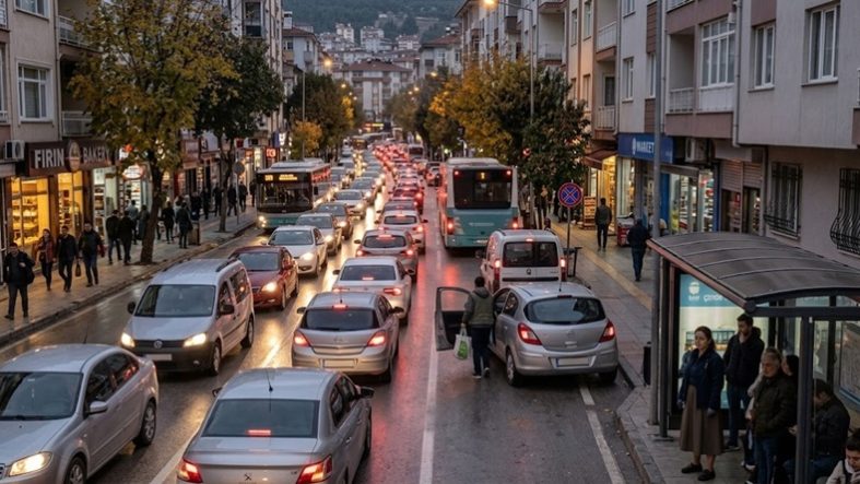 Balıkesir’de trafiği bazen araçlar değil, 5 dakikalık işler durduruyor