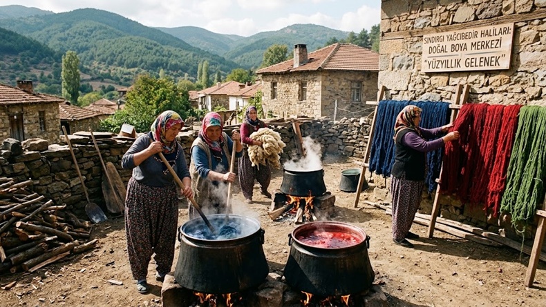 Balıkesir’in Sındırgı ilçesinde yüzlerce yıldır ilmek ilmek dokunan dünyaca ünlü
