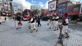 Tulumbacılar Edremit'te gösteri yaptı (1)